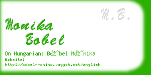 monika bobel business card